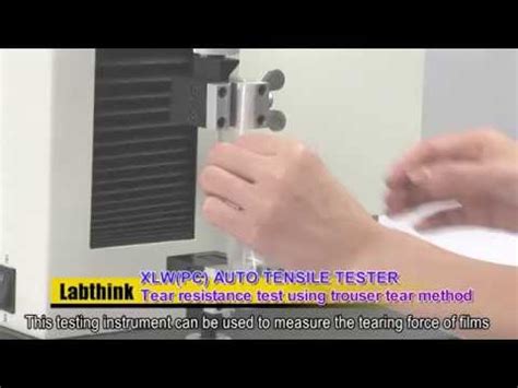 trouser tear test method|astm tear resistance test.